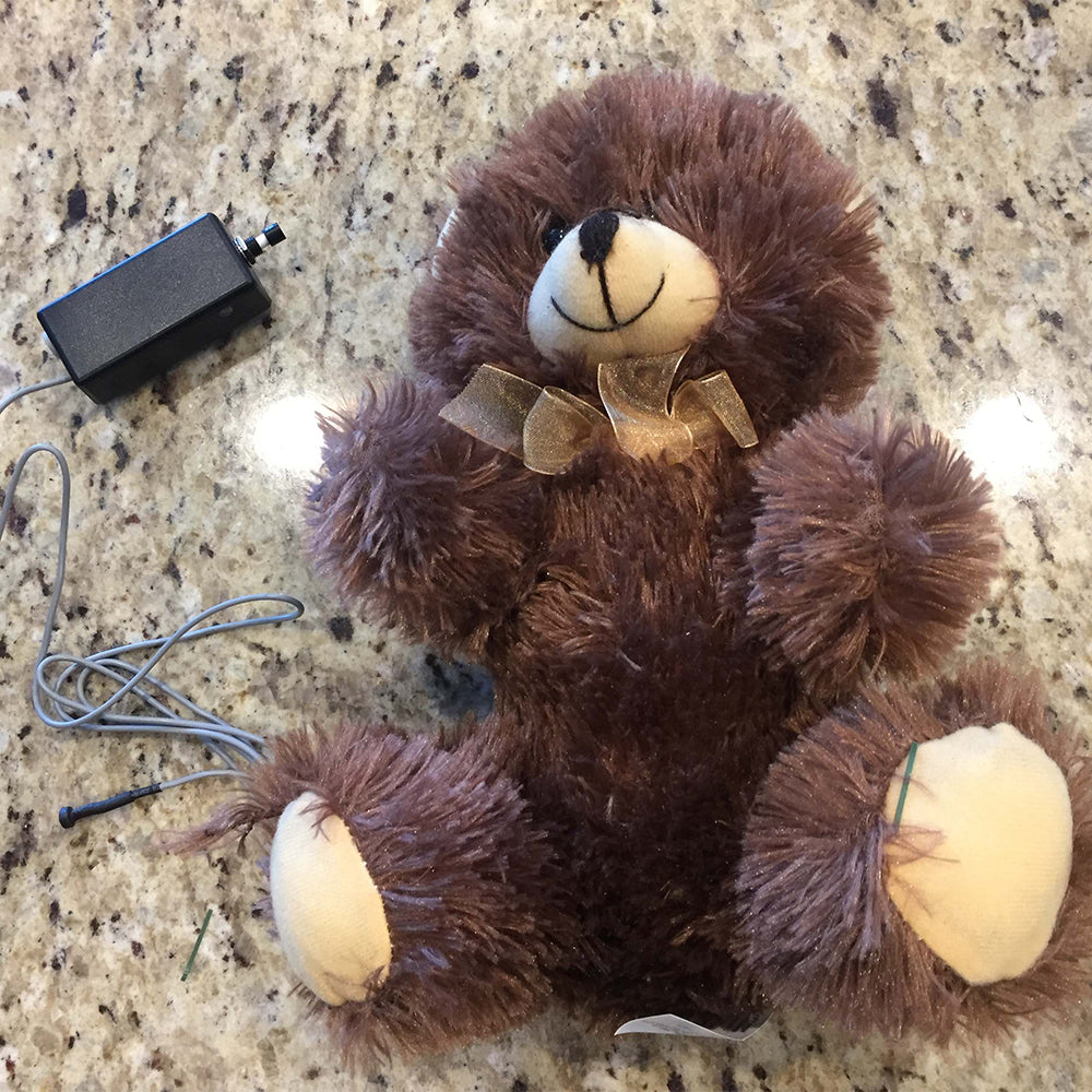 Black Vox Combo setup ready for surveillance operation in a stuffed animal