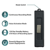 Powerbank Audio Recorder with built-in covert microphone